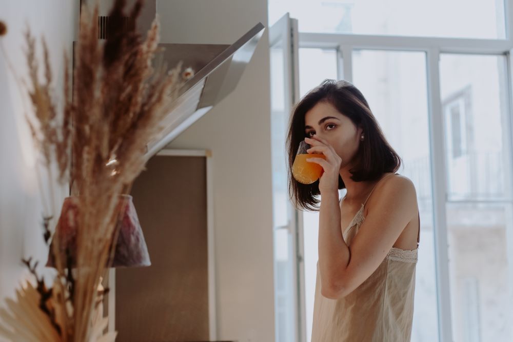 lady drinking