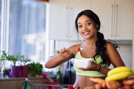 lady fasting for gut health