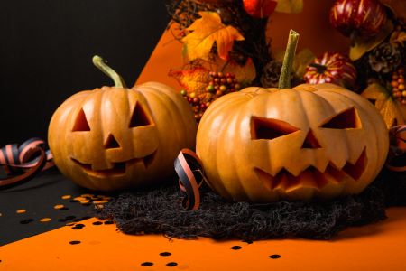 pumpkin designs for halloween nails