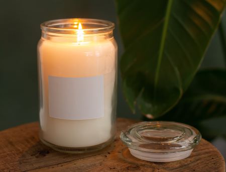 DIY Table Decor candle in mason jar