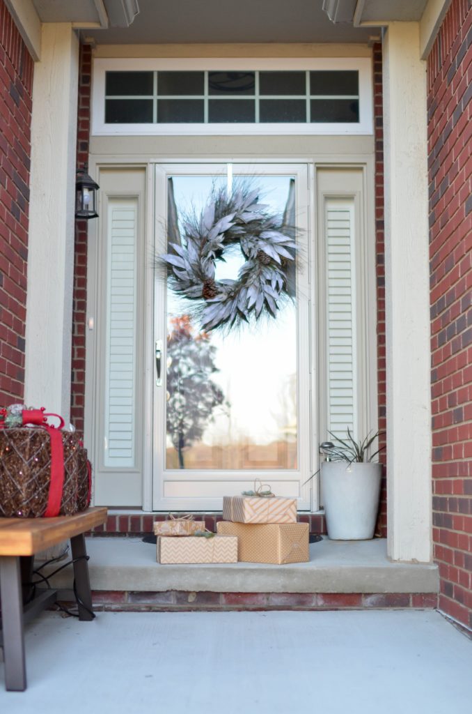 decorating your front door Christmas Hosting Tips