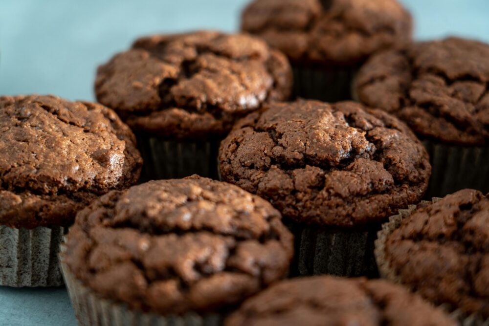 Bran Muffins Using Banana, Frozen Fruits and Apple Sauce