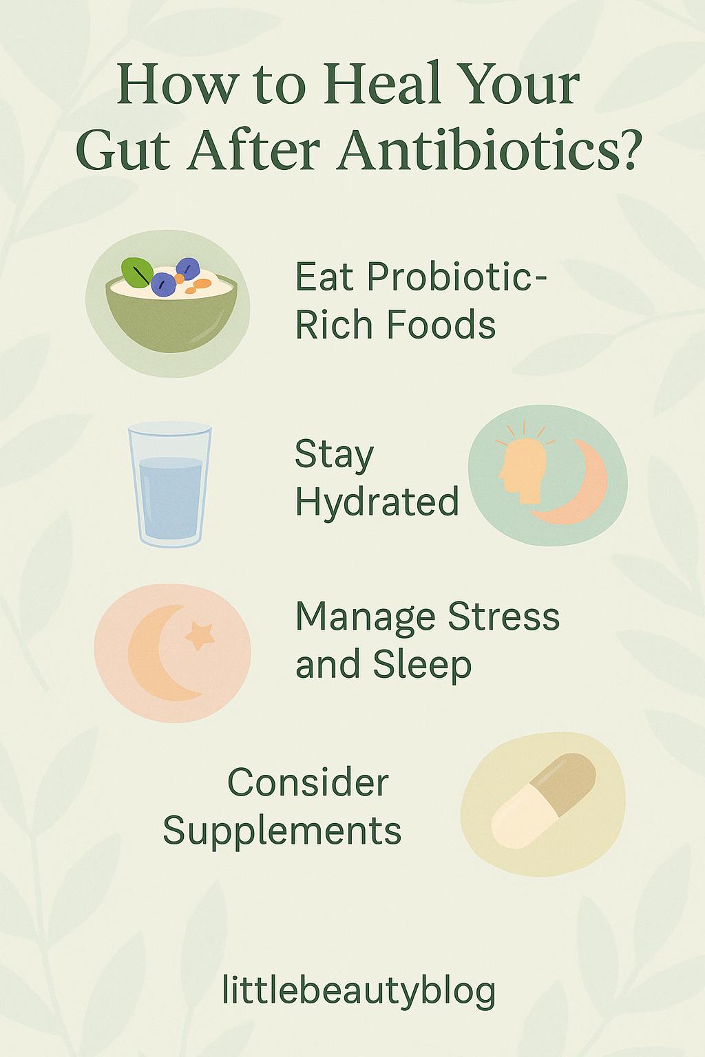 How to Heal Your Gut After Antibiotics? 2 how to heal your gut after antibiotics infographics