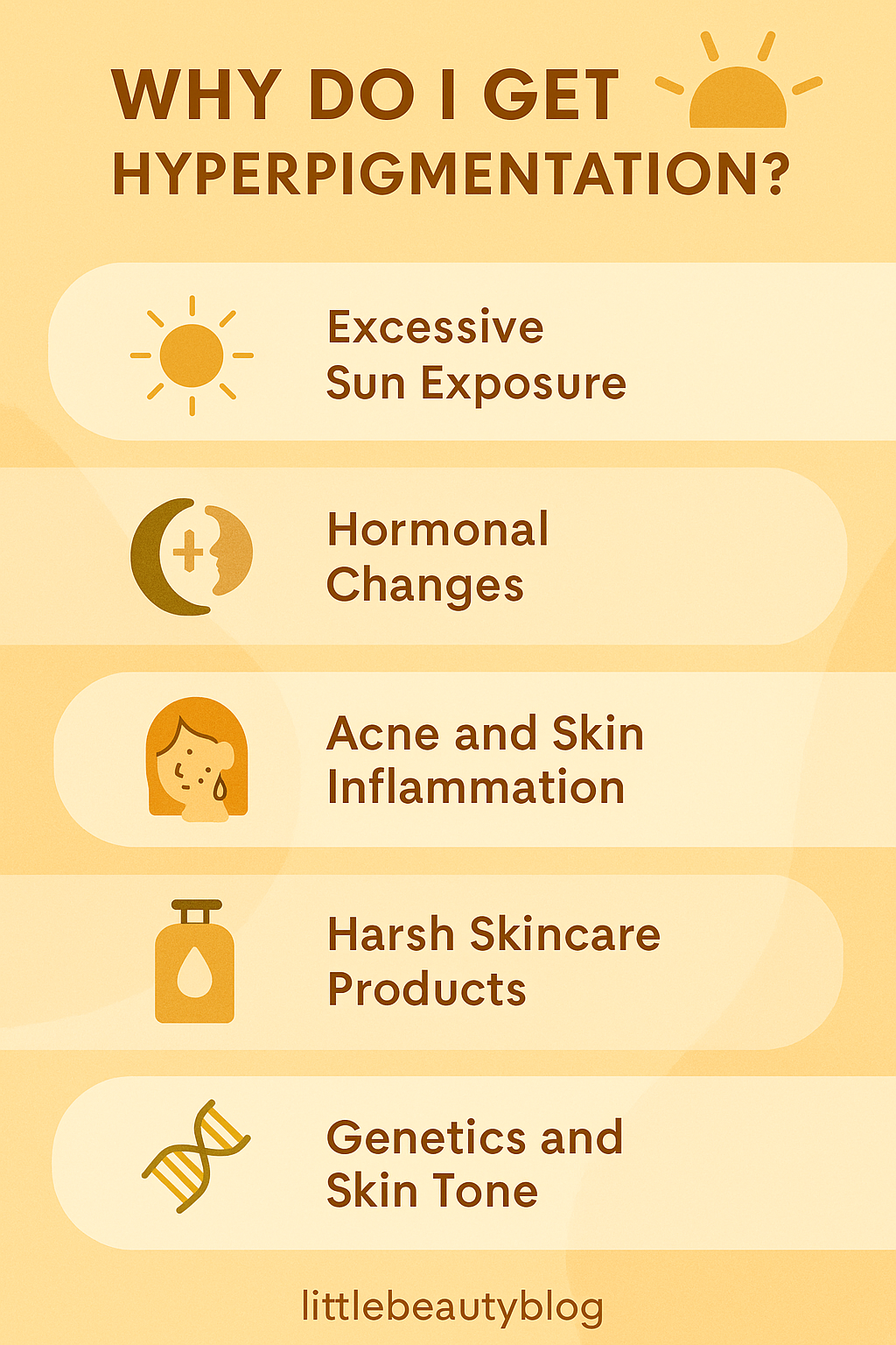 why do i get hyperpigmentation infographic