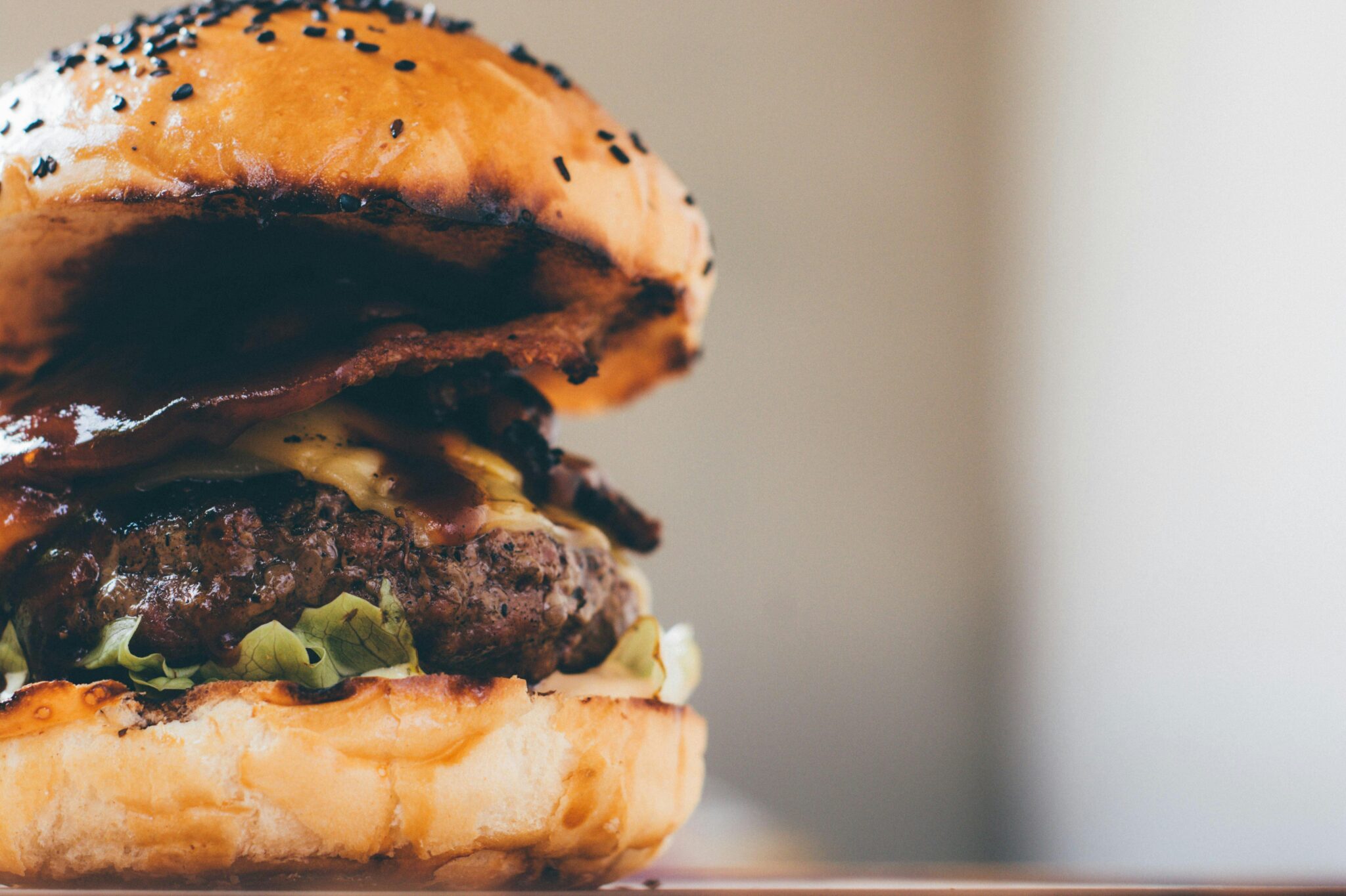 Smash beef burger patties